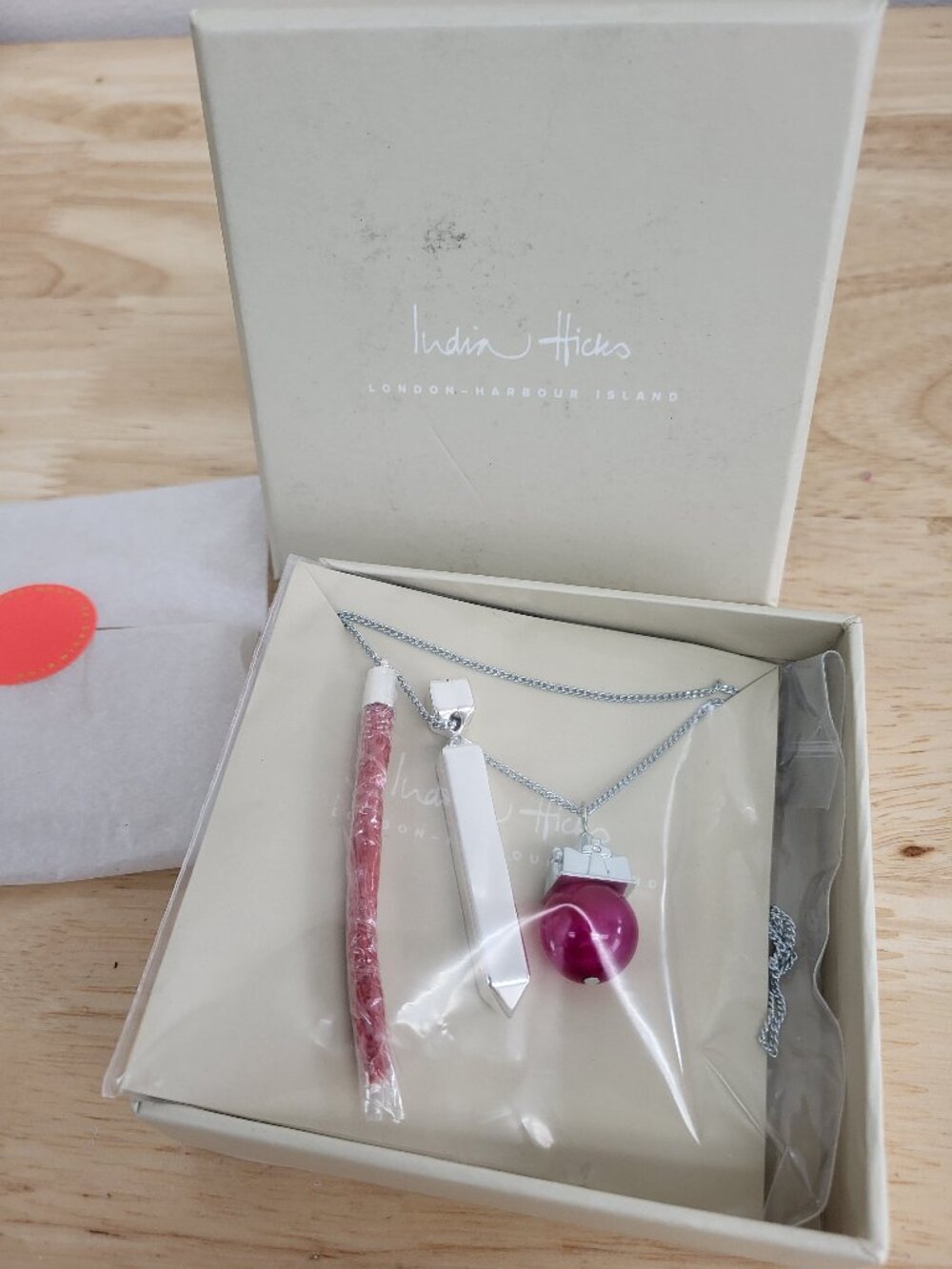 India Hicks Identity Necklace Silver #137417, Retired